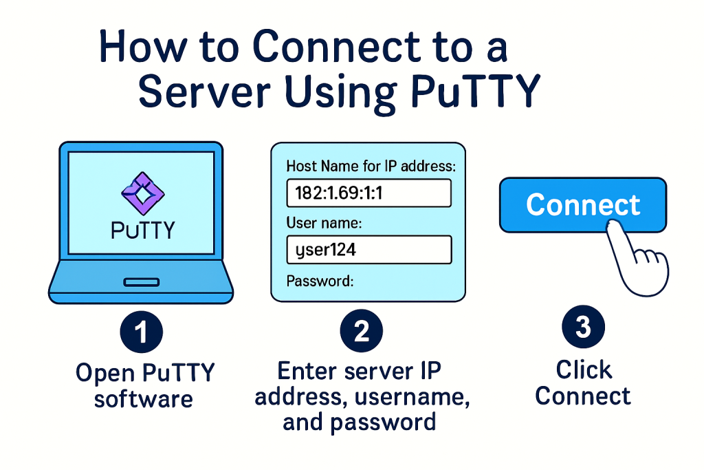 How to Connect a Server Using PuTTY